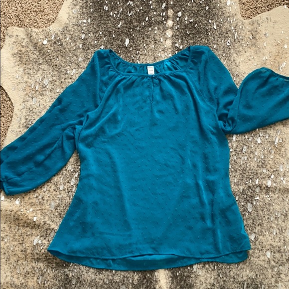 Old Navy Sheer Dot Blouse Tunic - Size XL - Picture 2 of 7